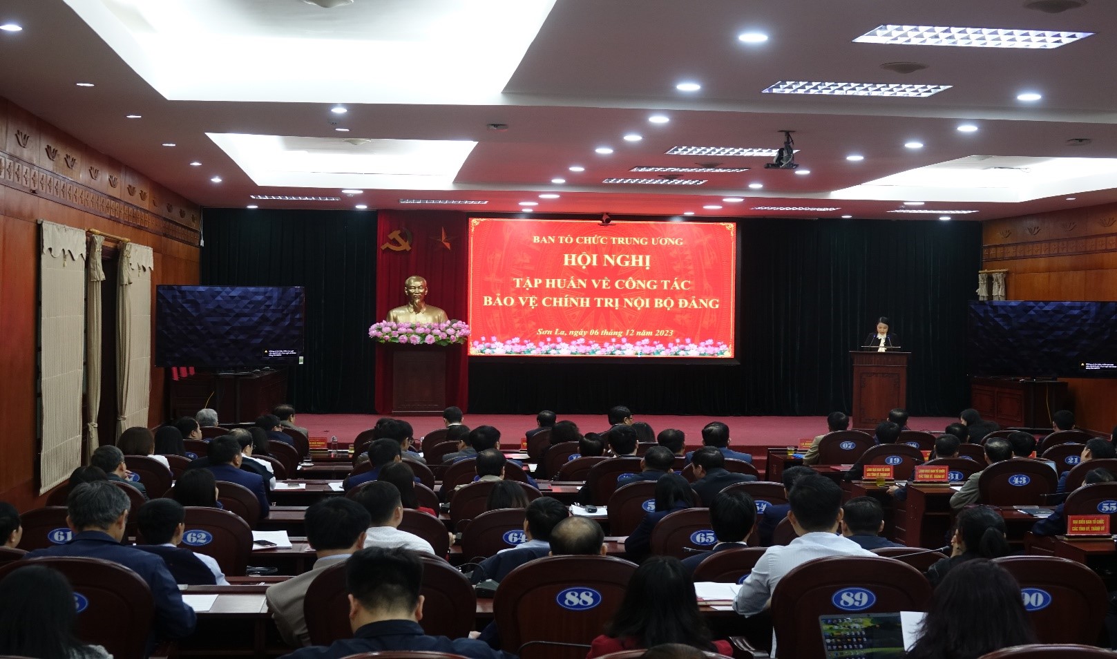 Ban Tổ chức Tỉnh ủy dự Hội nghị tập huấn công tác Bảo vệ chính trị nội bộ tại tỉnh Sơn La