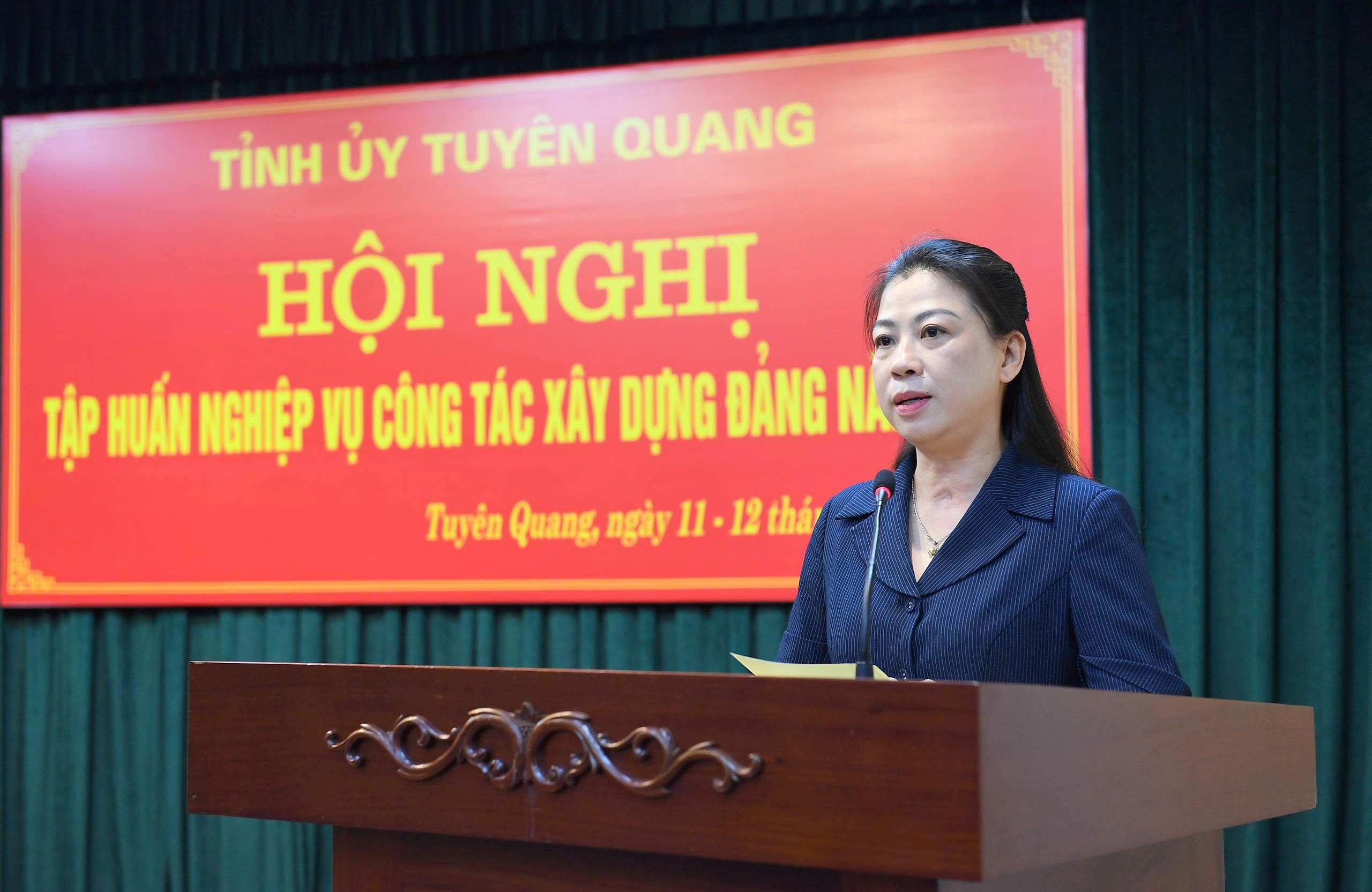 Khai mạc Hội nghị tập huấn nghiệp vụ công tác xây dựng Đảng năm 2025